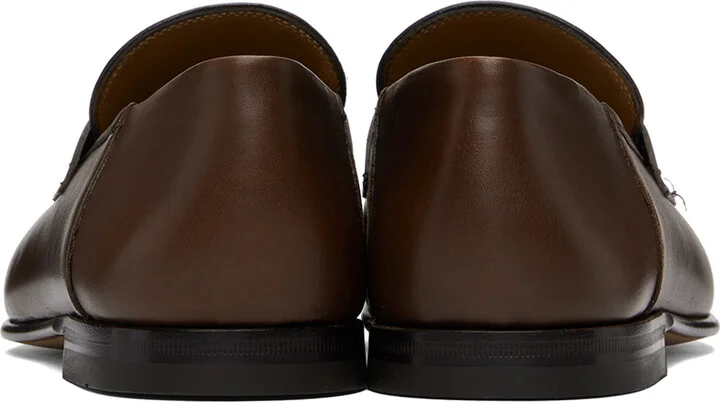 Ferragamo Brown Hardware Loafers - Image 2
