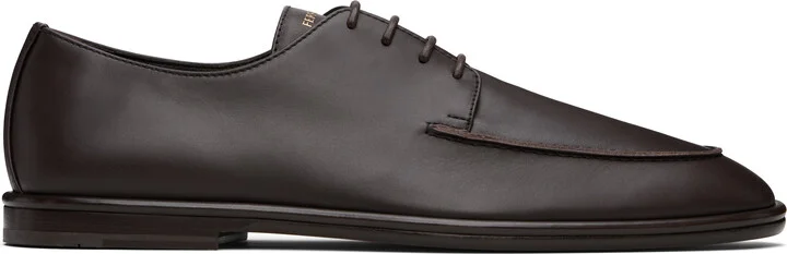 Ferragamo Brown Lace Up Derbys
