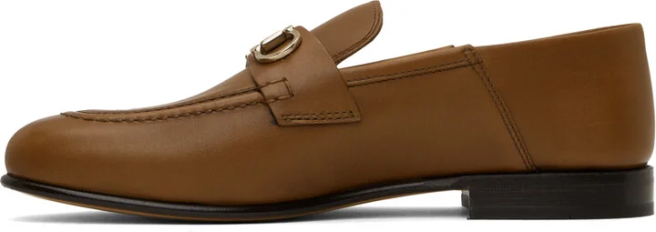 Ferragamo Brown Ottone Loafers - Image 3