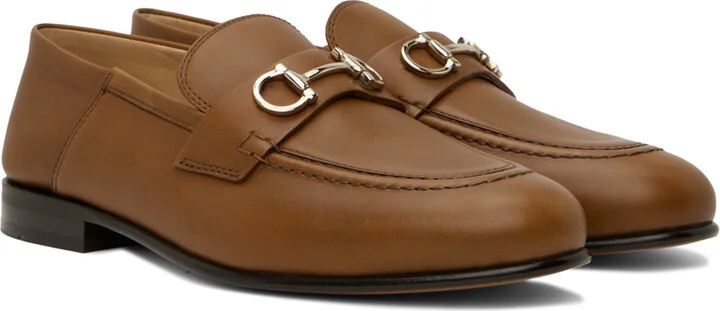 Ferragamo Brown Ottone Loafers - Image 4