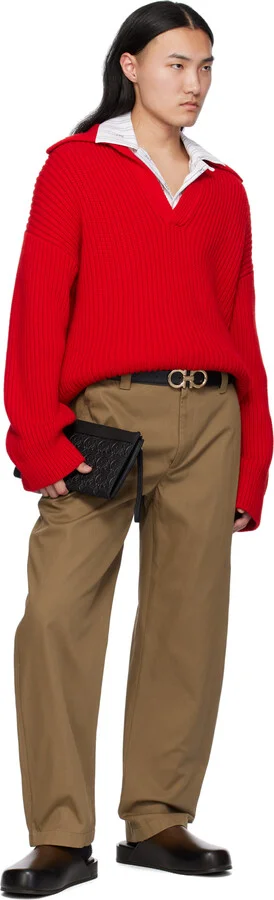 Ferragamo Brown Plaque Loafers - Image 5