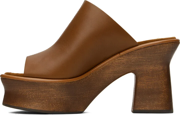 Ferragamo Brown Samanta Heeled Sandals - Image 3