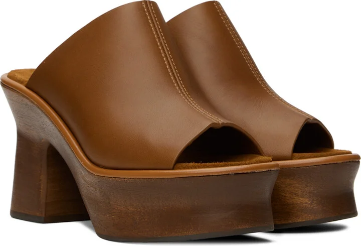 Ferragamo Brown Samanta Heeled Sandals - Image 4