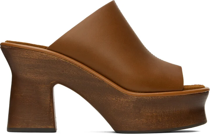 Ferragamo Brown Samanta Heeled Sandals