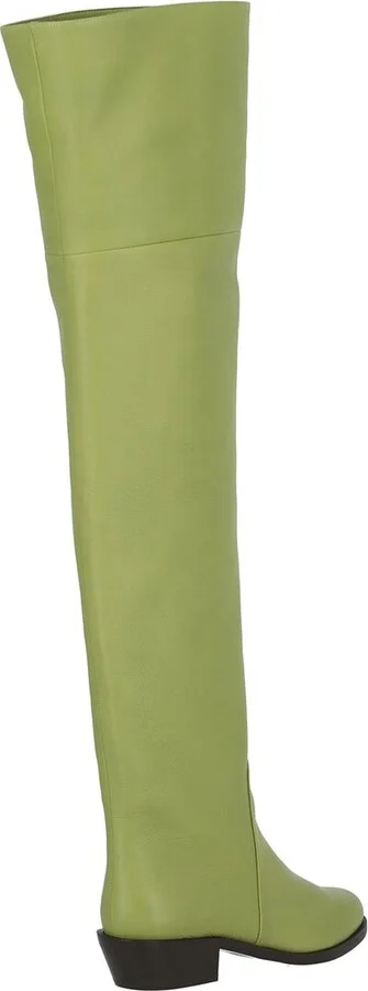 Ferragamo Bucaneve Leather Over-The-Knee Boot - Image 2