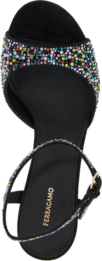 FERRAGAMO cage and crystal high heel sandals. - Image 3