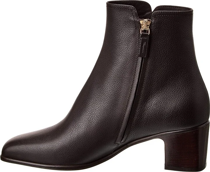 Ferragamo Cassaro Leather Bootie - Image 2