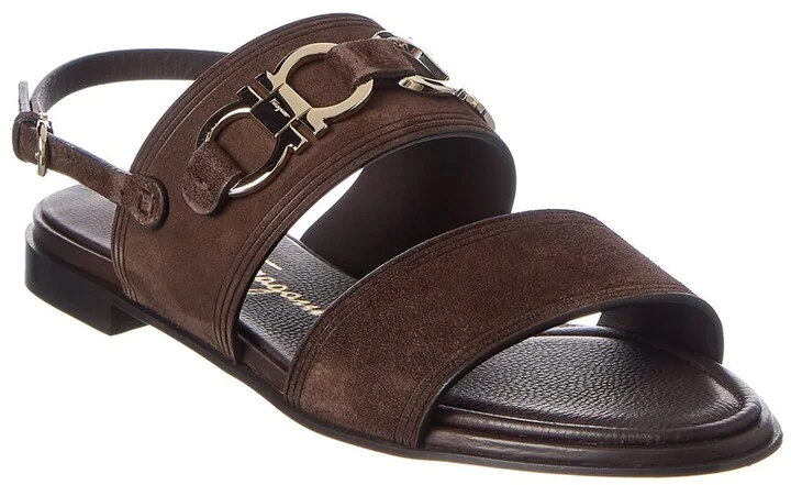 Ferragamo Chaim Suede Sandal