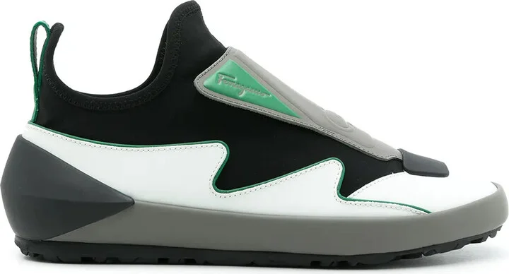 Ferragamo Colourblock Slip-On Sneakers
