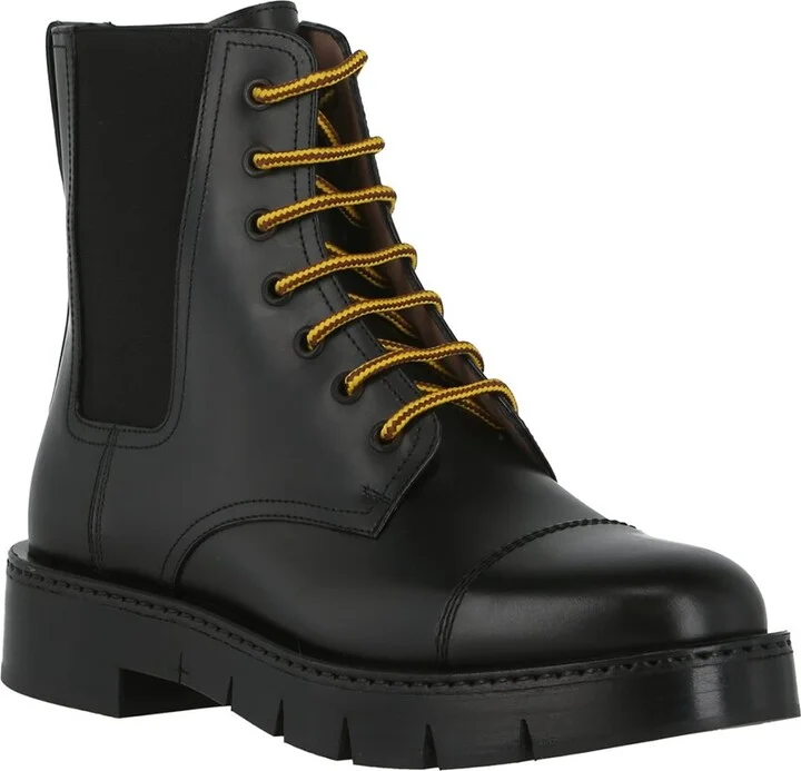 Ferragamo Combat Leather Bootie