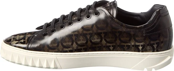 Ferragamo Cube Leather Sneaker - Image 2
