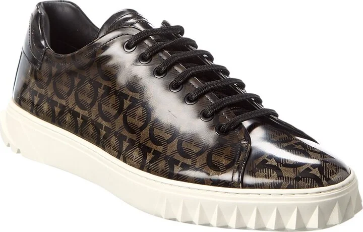 Ferragamo Cube Leather Sneaker