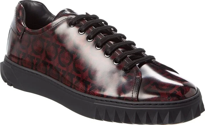 Ferragamo Cube Leather Sneaker