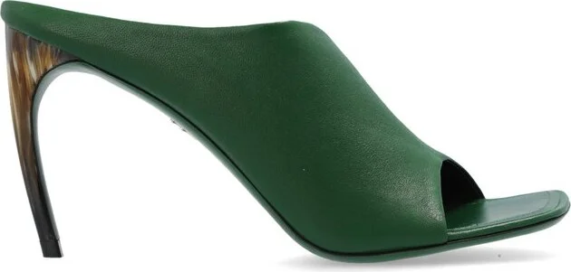 Ferragamo Curved Open-Toe Mules