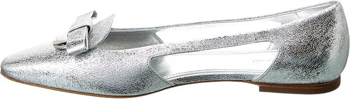 Ferragamo Cutout Leather Ballet Flat - Image 2