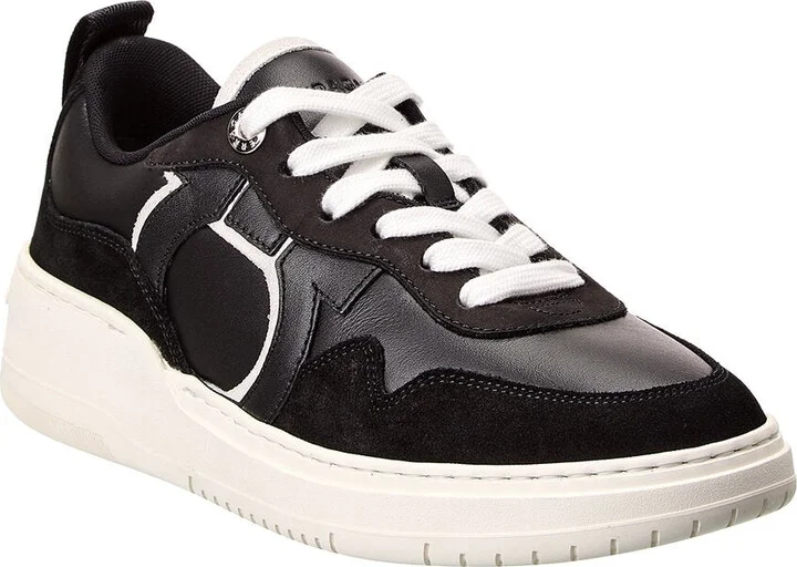 Ferragamo Dania Leather & Suede Sneaker