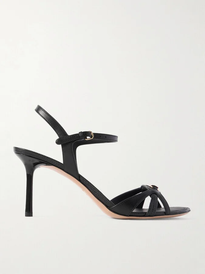 Ferragamo - Dasy Logo-embellished Leather Sandals - Black