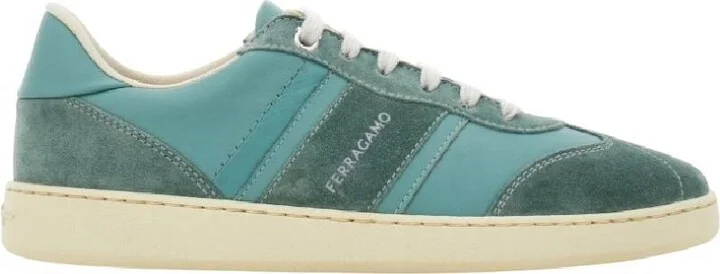 Ferragamo Debossed Logo Lace-Up Sneakers
