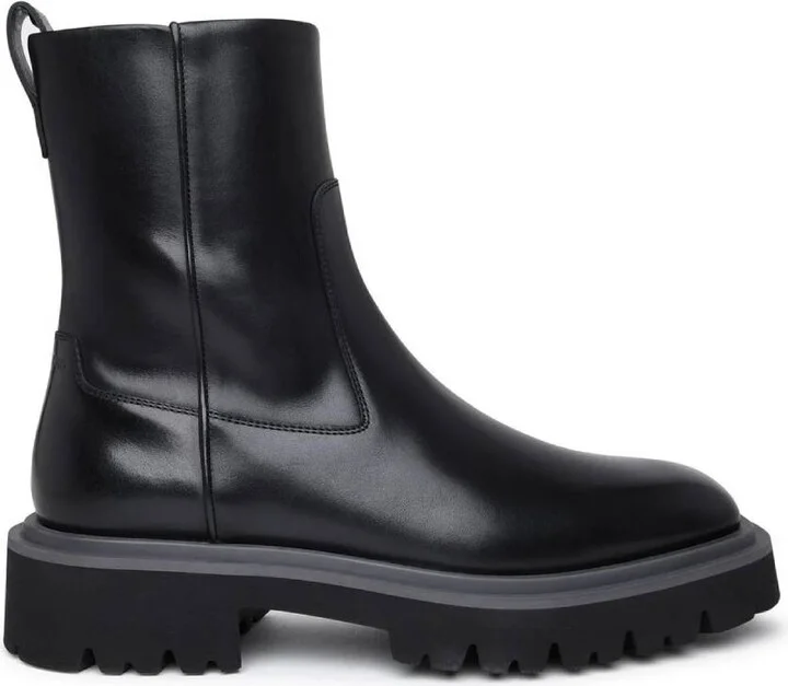 Ferragamo Demi Leather Ankle Boots