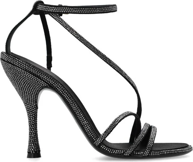 Ferragamo Denise Embellished Ankle Strap Sandals