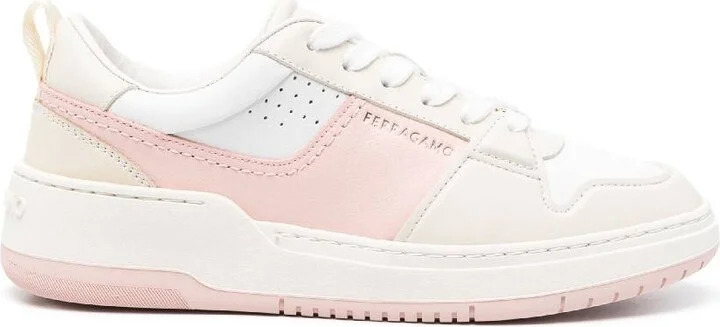 Ferragamo Dennis Panelled Skate Sneakers