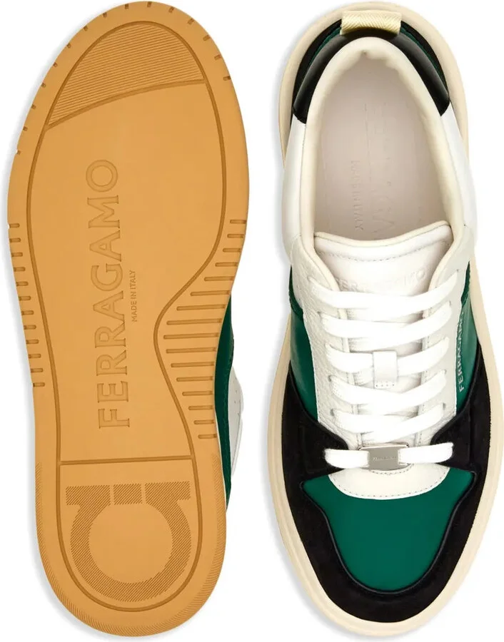 Ferragamo Dennis Panelled Sneakers