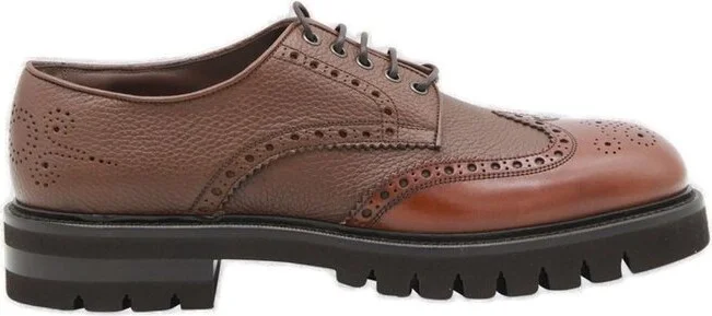 Ferragamo Derby Brogue Shoes