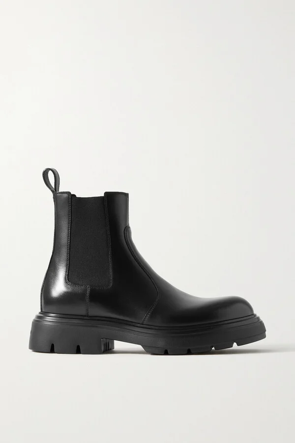 Ferragamo - Dollie Leather Chelsea Boots - Black