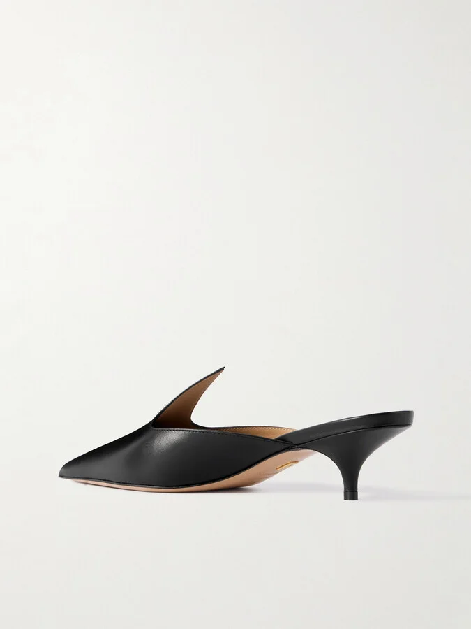Ferragamo - Dorye Leather Mules - Black - Image 3