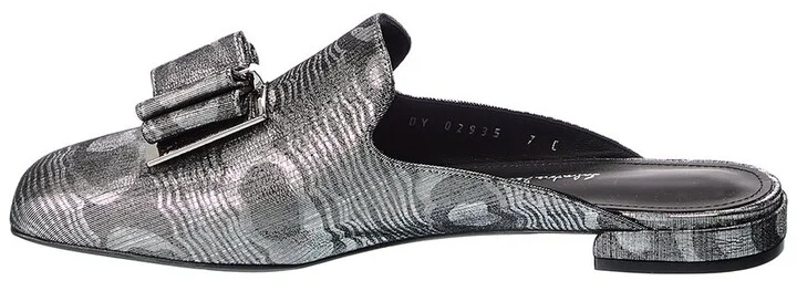 Ferragamo Double Bow Suede Mule - Image 2