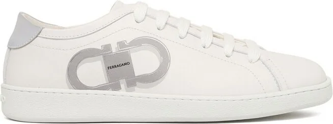 Ferragamo Double Gancini Lace-Up Sneakers