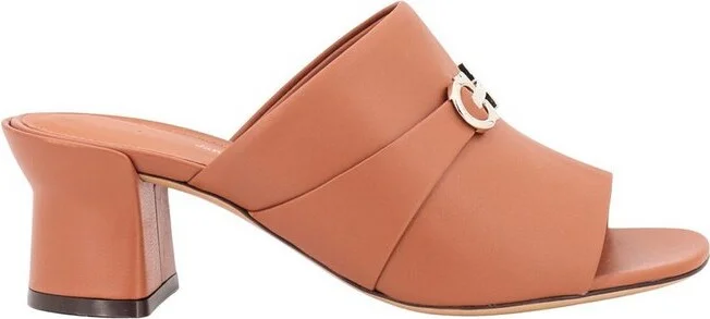 Ferragamo Double Gancini Slip-On Mules