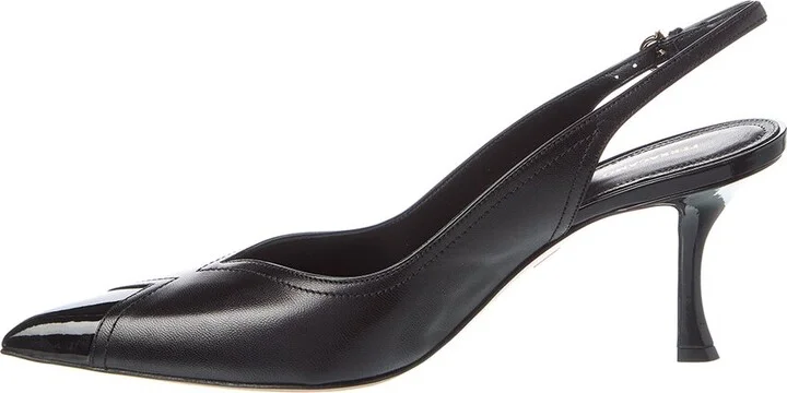 Ferragamo Egna Leather Slingback Pump - Image 2