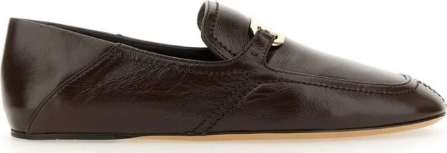 Ferragamo Elaine Logo-Plaque Loafers