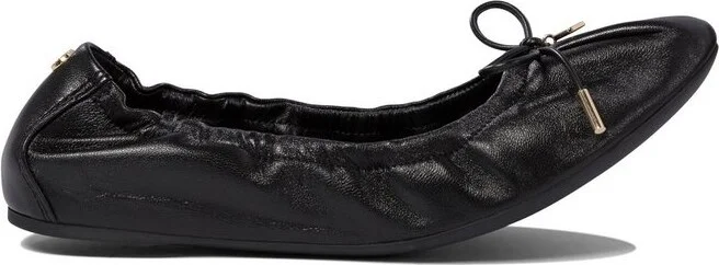 Ferragamo Elasticated Bow Detailed Ballet Flats