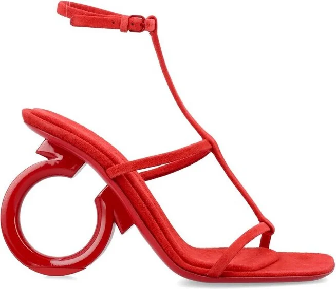 Ferragamo Elina Square-Toe Sandals