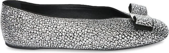 Ferragamo Embellished Bow-Detailed Ballets