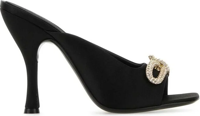 Ferragamo Embellished Bow-Detailed Slip-On Mules