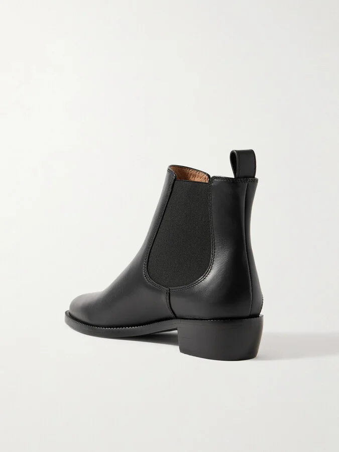 Ferragamo - Embellished Leather Chelsea Boots - Black - Image 2