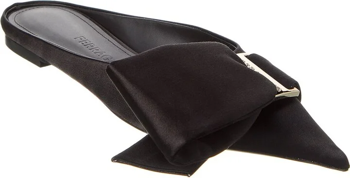 Ferragamo Emii T Satin Flat