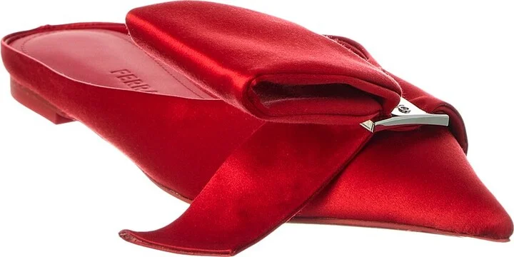 Ferragamo Emii T Satin Flat