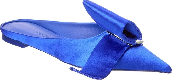 Ferragamo Emii T Satin Flat