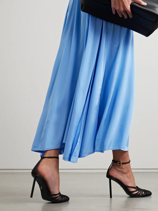 Ferragamo - Ermelia Satin Pumps - Black - Image 2