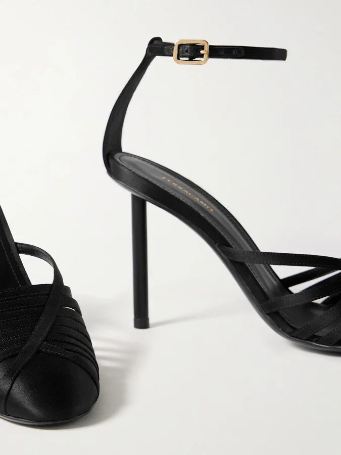 Ferragamo - Ermelia Satin Pumps - Black - Image 4