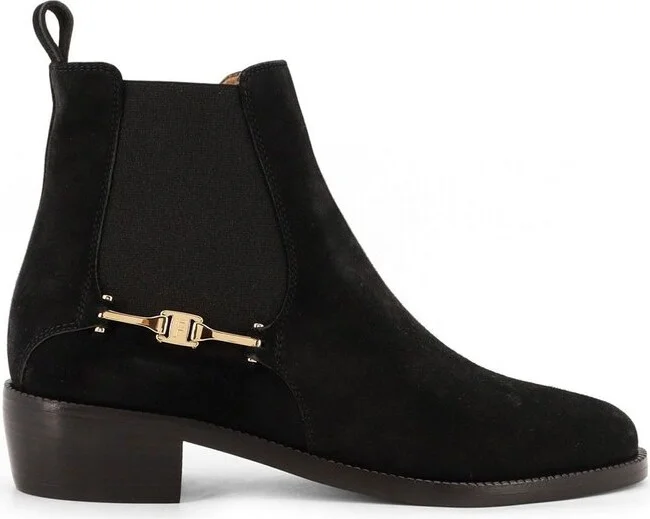 Ferragamo F Buckle Chelsea Boots