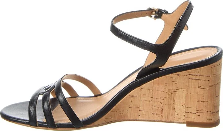 Ferragamo Fieri Leather Wedge Sandal - Image 2