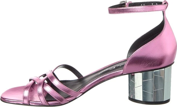 Ferragamo Flor Leather Sandal - Image 2
