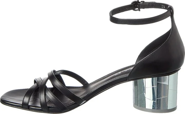 Ferragamo Flor Leather Sandal - Image 2