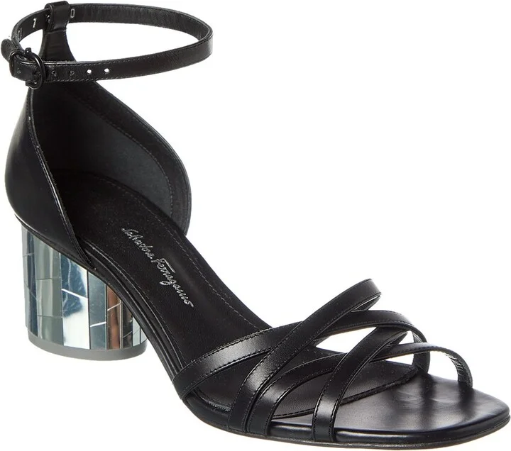 Ferragamo Flor Leather Sandal