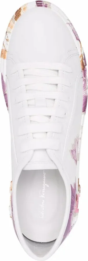 Ferragamo Floral-Print Sneakers
